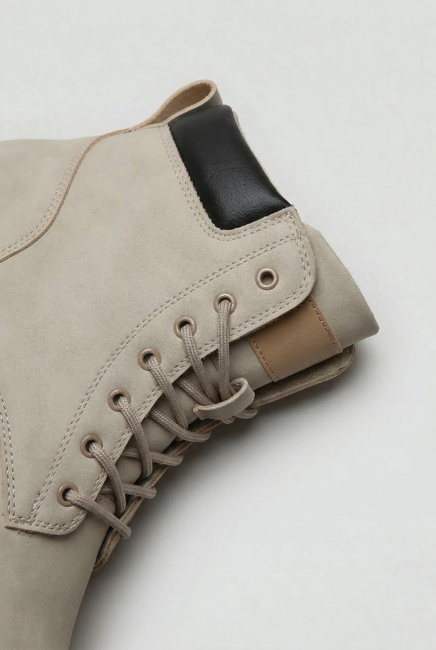 Lace-Up Chunky Sole Boots for Men - View 3