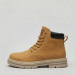 Lace-Up Chunky Sole Boots for Men - Tan