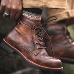 Lace-Up Closed Toe Boots for Men - View 3