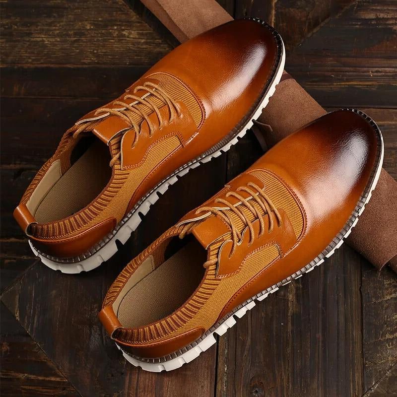 Lace-Up Derby Shoes for Men 