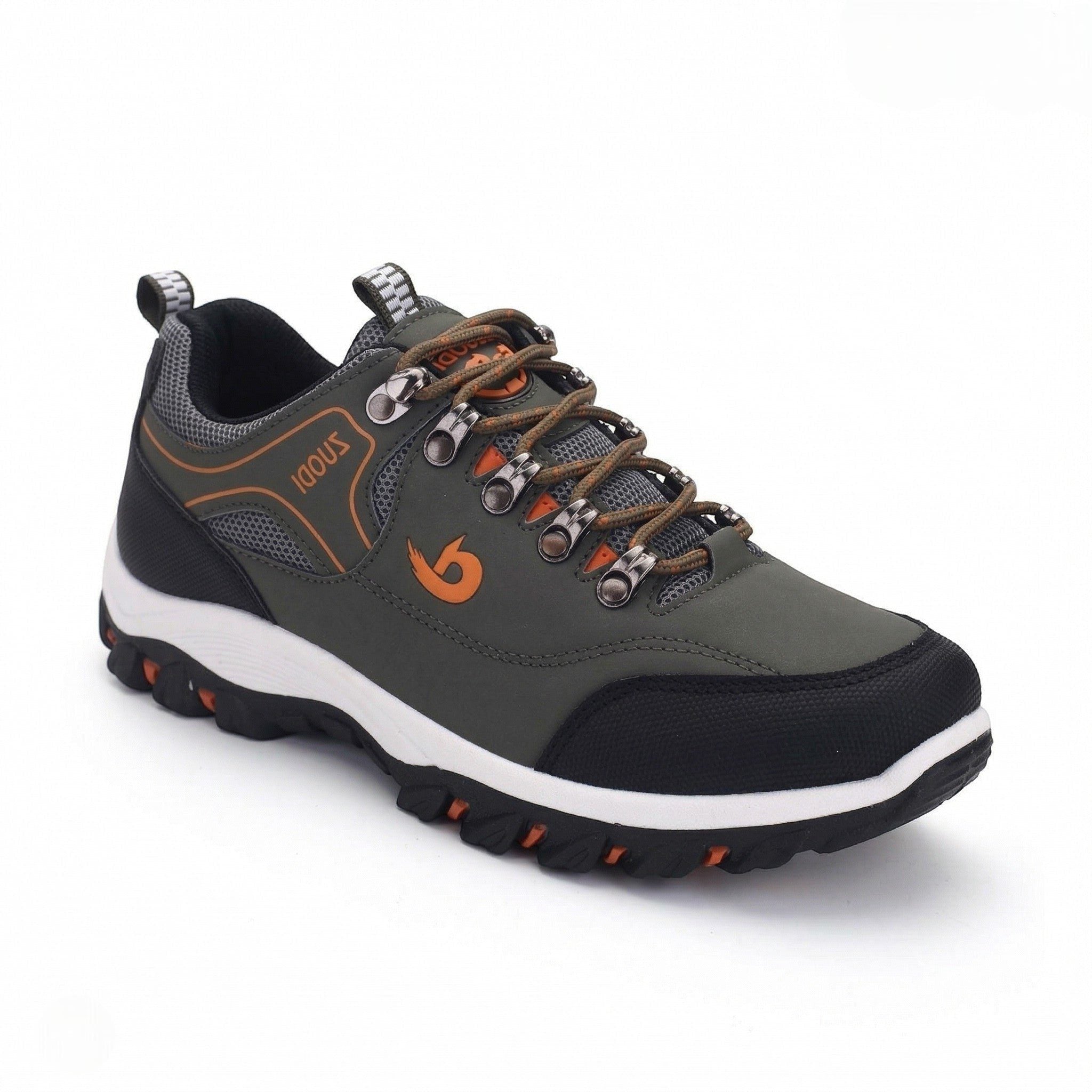 Lace-Up Hiking Trainers for Men - Green