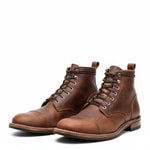 Lace-Up Leather Ankle Boots for Men - View 2