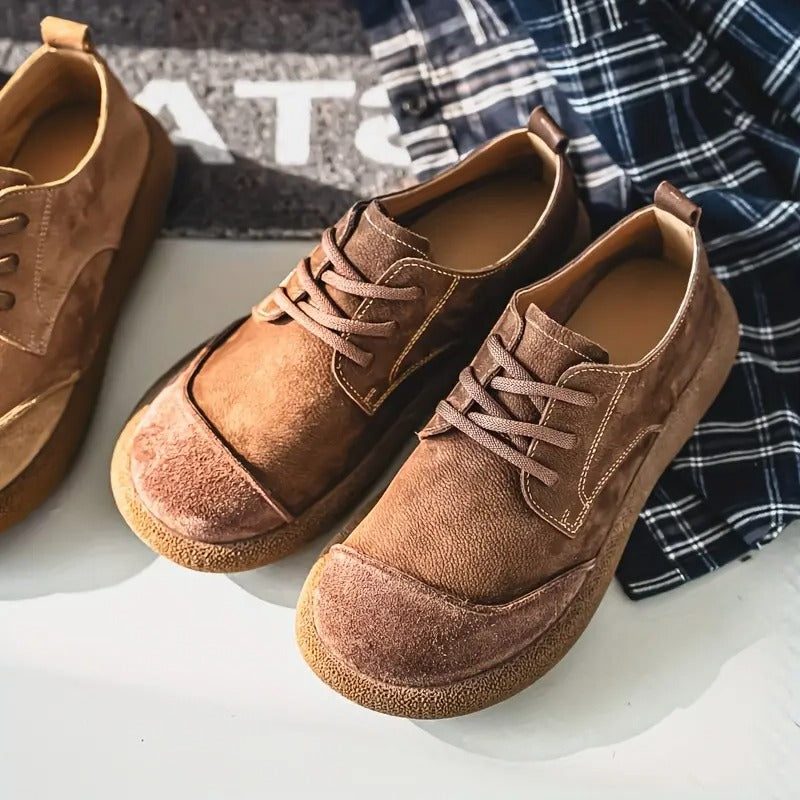 Lace-Up Leather Oxford Shoes for Men - View 12