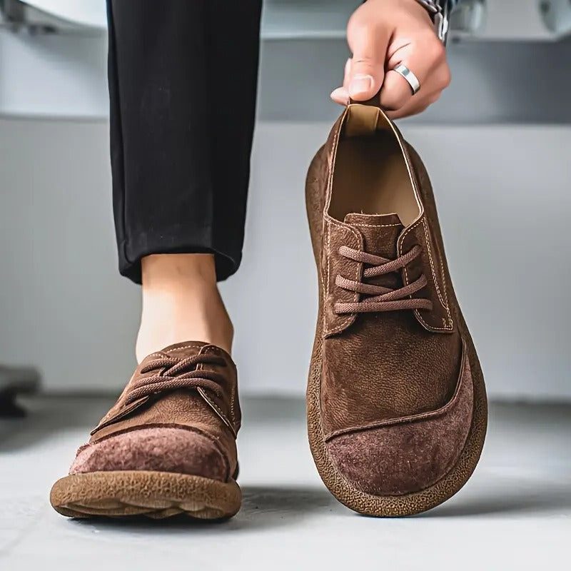 Lace-Up Leather Oxford Shoes for Men - View 2