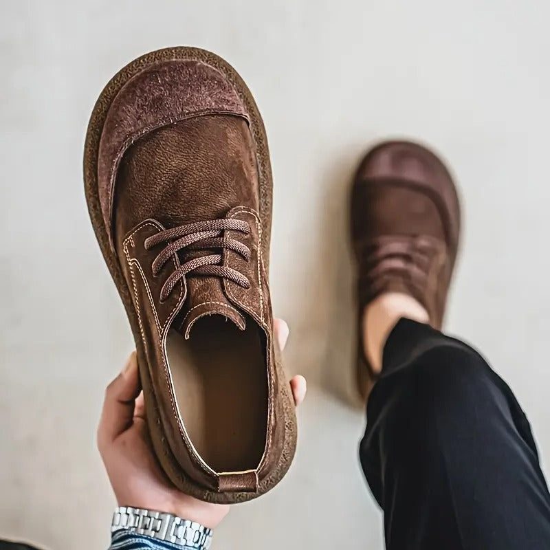Lace-Up Leather Oxford Shoes for Men - View 3