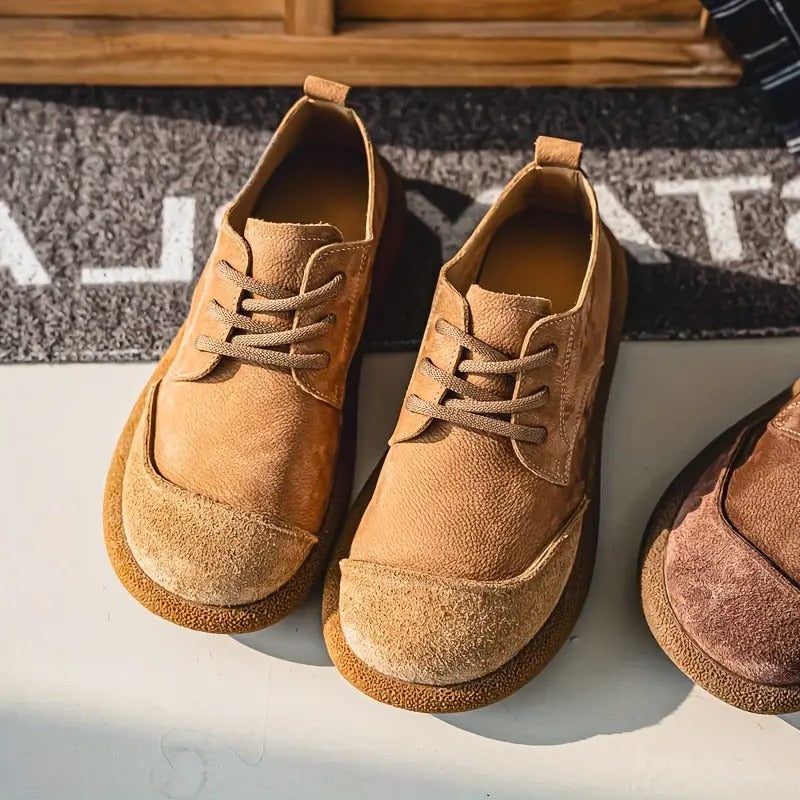 Lace-Up Leather Oxford Shoes for Men - View 6