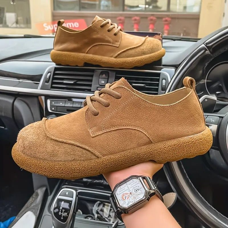 Lace-Up Leather Oxford Shoes for Men - View 7