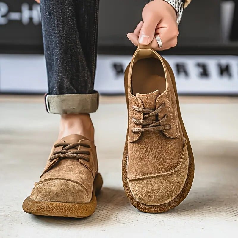 Lace-Up Leather Oxford Shoes for Men - View 8