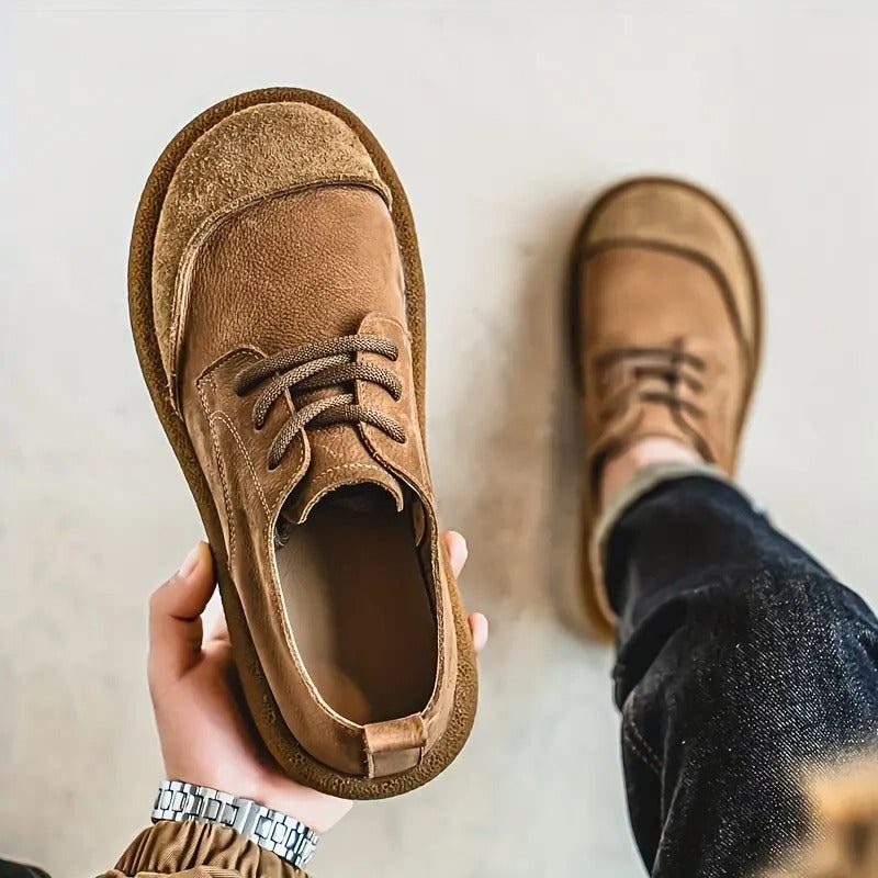 Lace-Up Leather Oxford Shoes for Men - View 9
