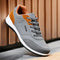 Lace-Up Lightweight Trainer Sneakers for Men - Stone Gray