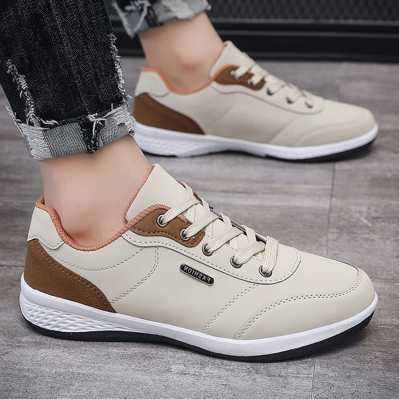 Lace-Up Lightweight Trainer Sneakers for Men - View 2
