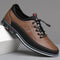 Lace-Up Low-Top Trainers for Men - Dark Brown