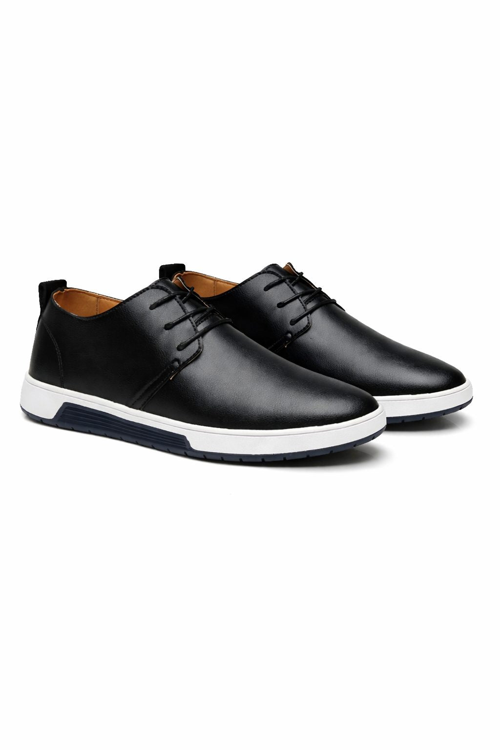 Lace-Up Oxford Casual Shoe for Men - Zwart