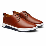 Lace-Up Oxford Casual Shoe for Men - Bruin
