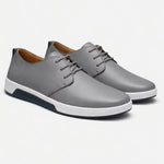 Lace-Up Oxford Casual Shoe for Men - Grijs