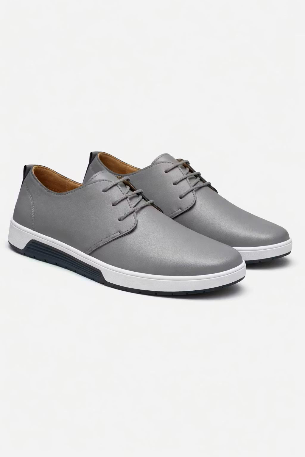 Lace-Up Oxford Casual Shoe for Men - Grijs