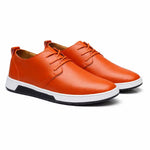 Lace-Up Oxford Casual Shoe for Men - Oranje
