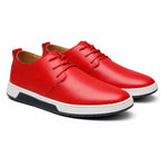 Lace-Up Oxford Casual Shoe for Men - Rood