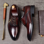 Pointed Toe Lace-Up Oxford Shoes for Men - View 5