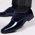 Lace-Up Patent Dress Shoes for Men