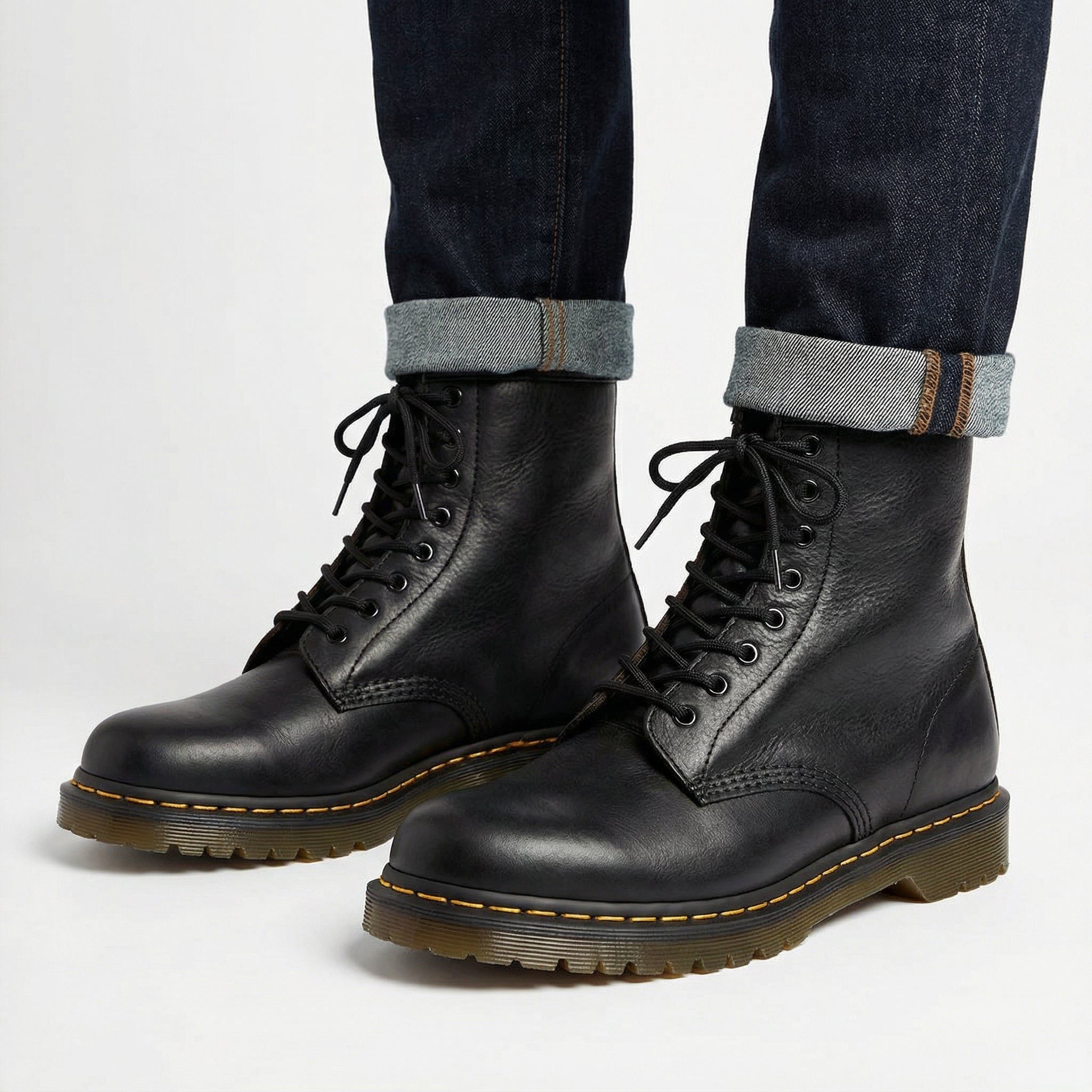 Lace-Up Platform Boots for Men