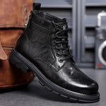 Lace-Up Platform Boots for Men - View 4