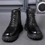 Lace-Up Platform Boots for Men - View 6
