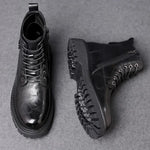 Lace-Up Platform Boots for Men - View 7