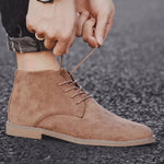 Lace-Up Pointed Toe Chukka Boots for Men - View 2