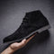 Lace-Up Pointed Toe Chukka Boots for Men - Black