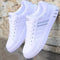 Lace-Up Trainers for Men - White (with grey details)