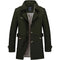 Lapel Collar Trench Coat for Men - Green