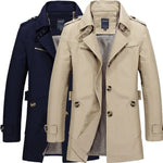 Lapel Collar Trench Coat for Men - View 7
