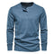 Long Sleeve Henley Shirt for Men - Lichtblauw