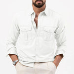 Wrinkle Resistant Button-Down Shirt for Men