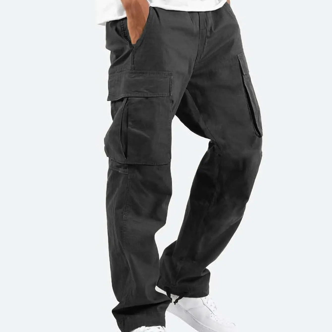 Relaxed Fit Cargo Trousers for Men