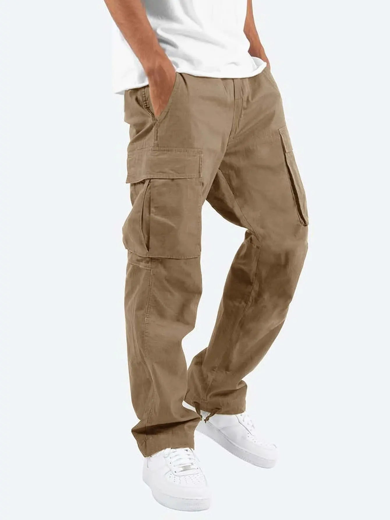 Relaxed Fit Cargo Trousers for Men