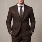 Notch Lapel Tailored Fit Two-Piece Suit for Men