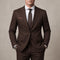 Notch Lapel Tailored Fit Two-Piece Suit for Men