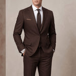 Notch Lapel Tailored Fit Two-Piece Suit for Men - View 3
