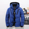 Oversized Puffer Jacket with Hood for Men