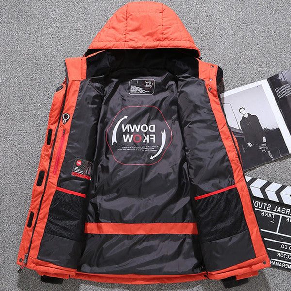 Oversized Puffer Jacket with Hood for Men - View 6