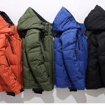 Oversized Puffer Jacket with Hood for Men - View 8