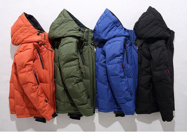 Oversized Puffer Jacket with Hood for Men - View 8