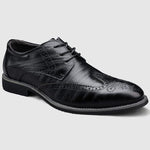 Perforated Lace-Up Brogue Dress Shoes for Men - View 6