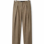 Pleated Front Wool Trousers for Men - View 2