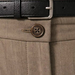 Pleated Front Wool Trousers for Men - View 7
