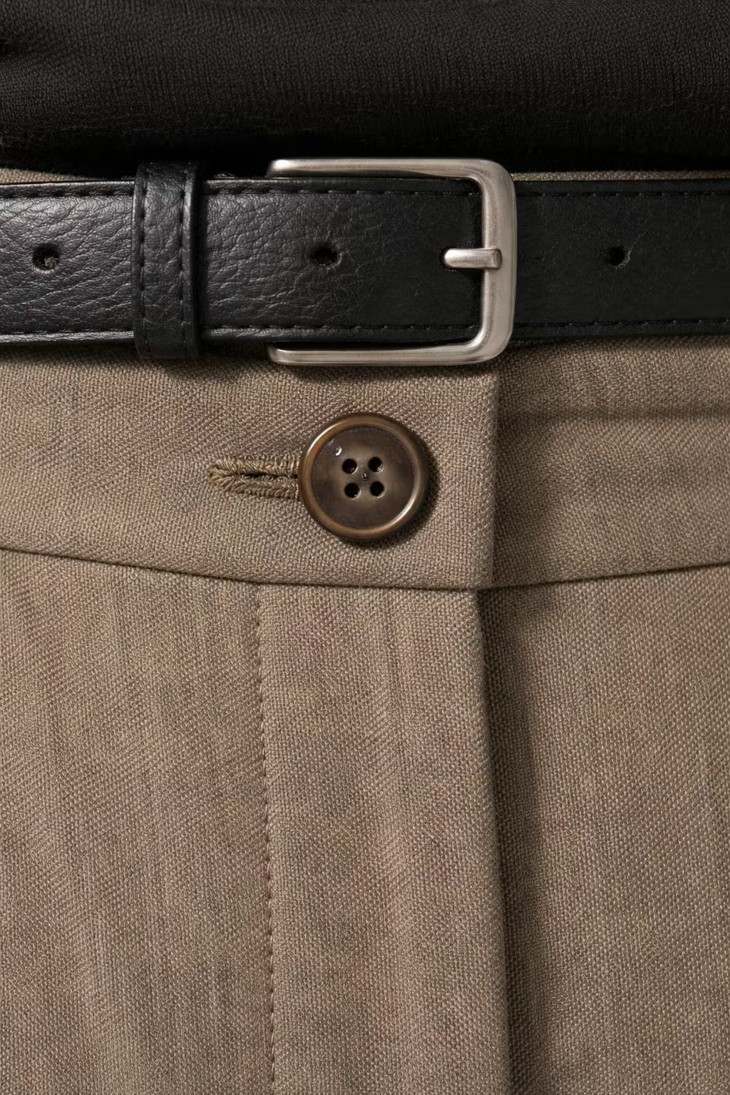 Pleated Front Wool Trousers for Men - View 7
