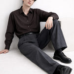 Pleated Wide Leg Trousers for Men - View 7