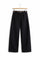 Pleated Wide Leg Trousers for Men - Zwart